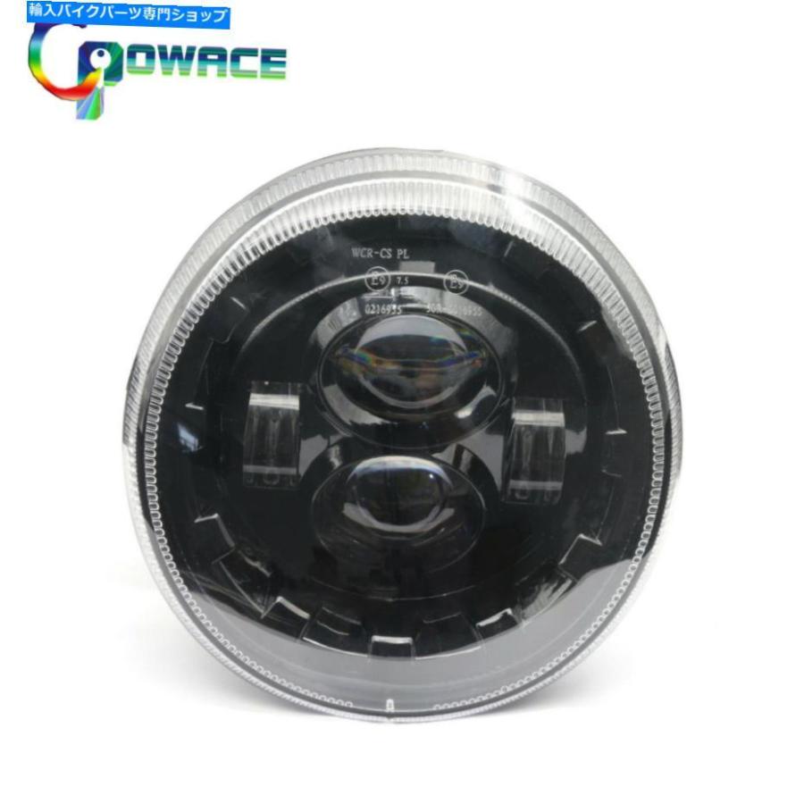 ヘッドライト Vespa GTS300のためのこんにちはローの黒LEDのヘッドライトアセンブリの交換 Black LED Headlight Assembly Replacement with Hi Low fo_1