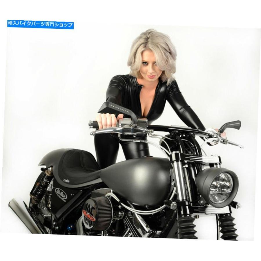 ヘッドライト LEDヘッドライトアセンブリクローム5 3/4インチボトムマウントハーレットFXST 331014 LED Headlight Assembly Chrome 5 3/4 inch Bottomの画像
