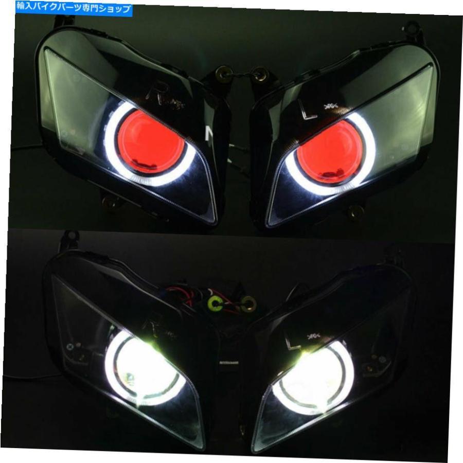 ヘッドライト Honda CBR600RR 07-12のための赤い悪魔の白い天使のプロジェクターのアセンブリのヘッドライト Red Demon White Angel Eye Projector As