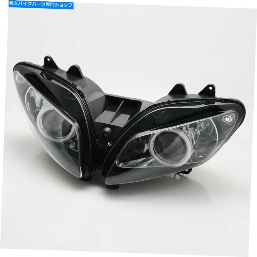 ヘッドライト 赤天使の目HIDプロジェクターのヘッドライトアセンブリヤマハYZF R1 2000-2001 Red Angel Eyes HID Projector Headlight Assembly Fitsの画像