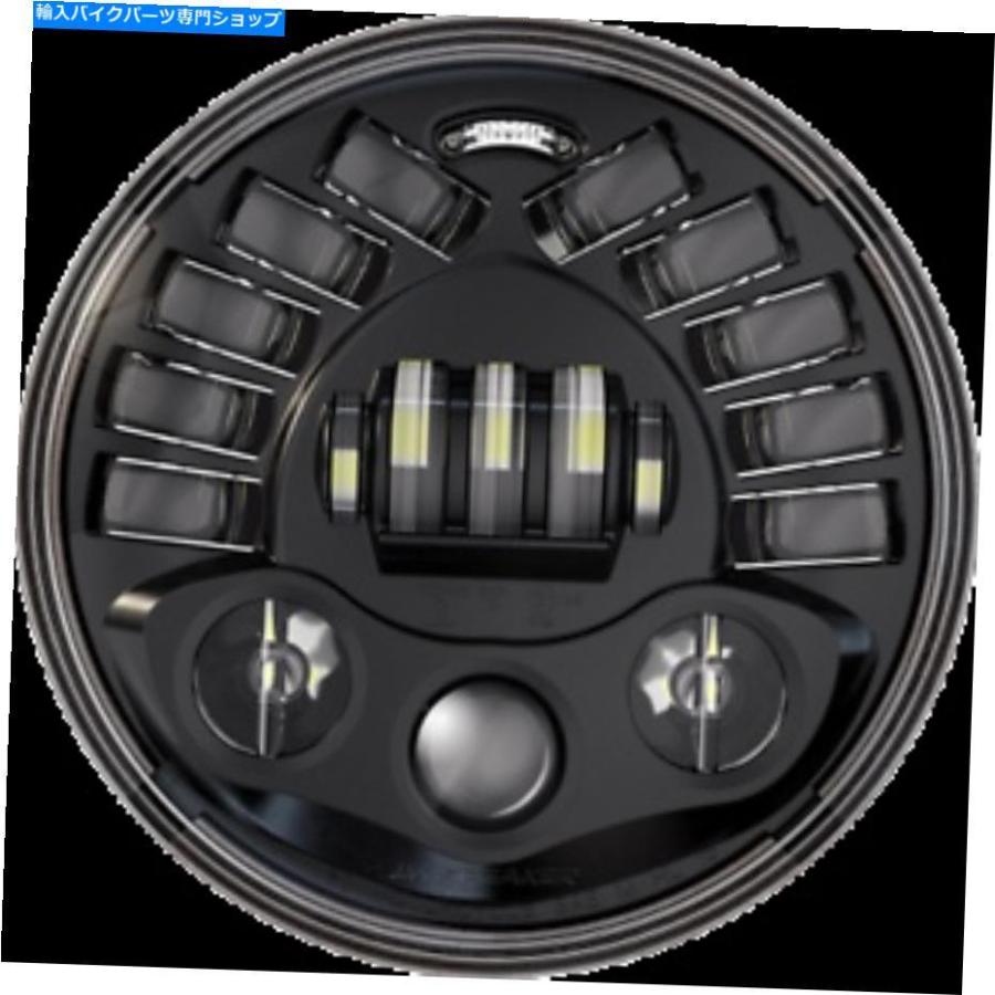 ヘッドライト カスタムダイナミクスブラック7 "アダプタPB7A14B付きアダプティブヘッドライト Custom Dynamics Black 7" Adaptive Headlight with Ada