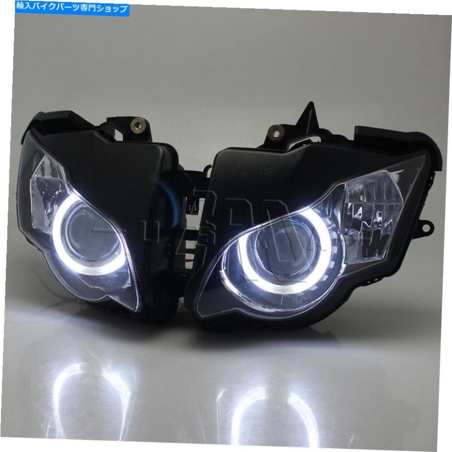 ヘッドライト ホンダCBR1000RR 08-11のためのホワイトエンジェルアイプロジェクター Fully Assembly Headlight HID White Angel Eye Projector for Ho