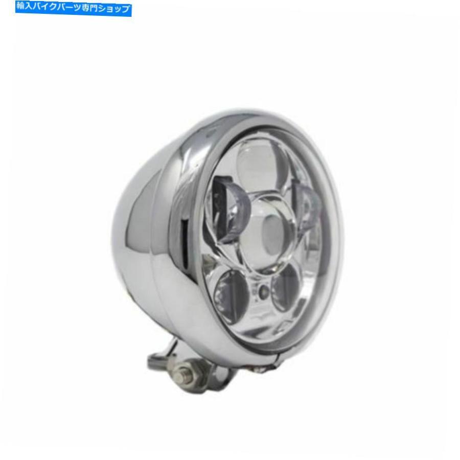 前照灯 Chrome 5.75 \"Led DayMakerヘッドライトハーレースポーツスターカフェレーサーチョッパーヤマハ Chrome 5.75\"" LED daymaker headlight H" ライト、レンズ-その他ライト-車、バイク、自転車