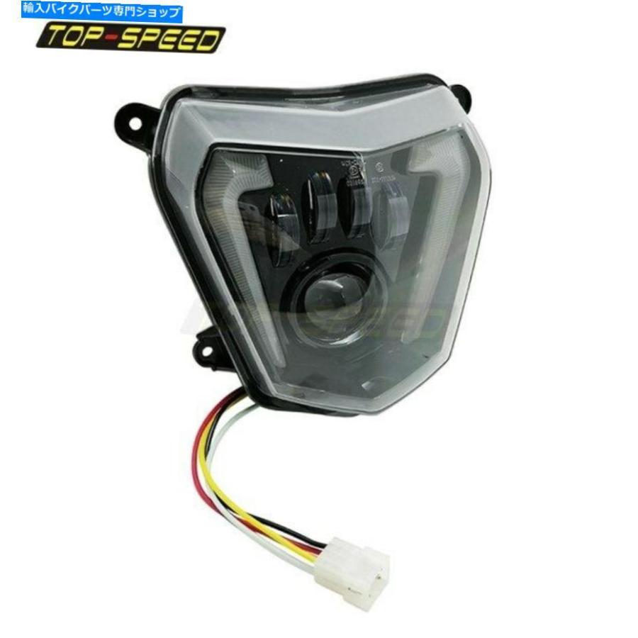 ヘッドライト 12V LED DRLヘッドライトヘッドランプアセンブリキット690 2012-19 690R 13-17 12V LED DRL Headlight Head Lamp Assembly Kit For 690の画像