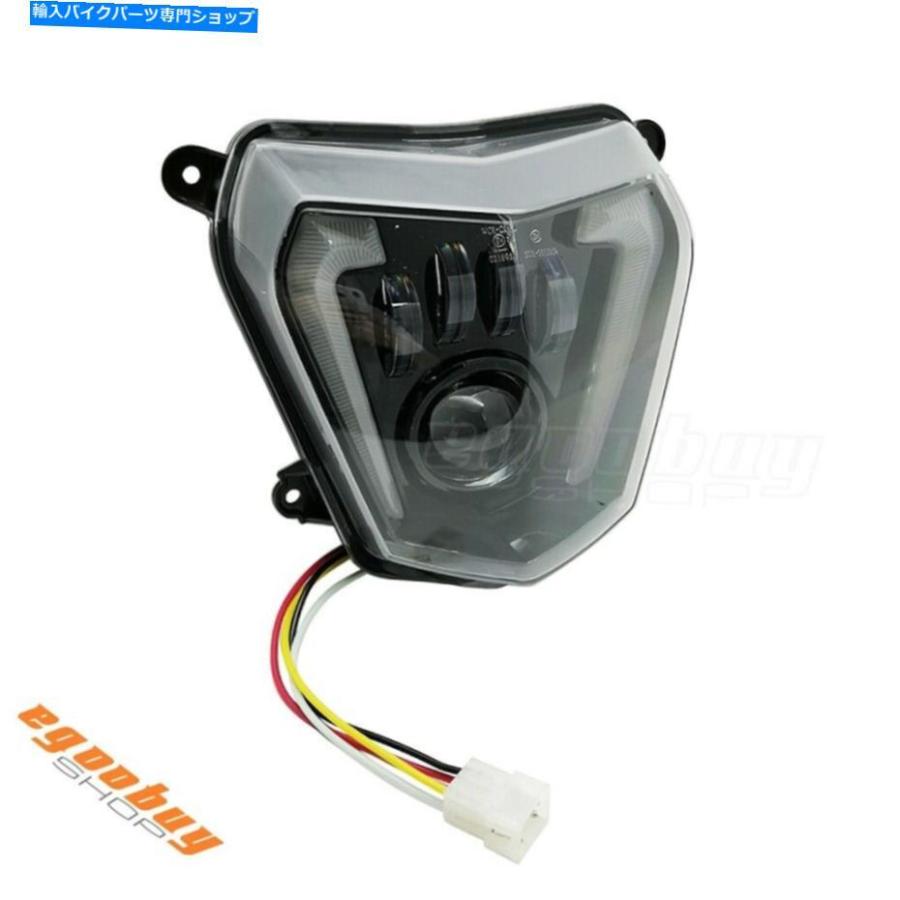 ヘッドライト 2012年6月690号のためにDRL天使の目があるLEDヘッドライトランプアセンブリ For 690 690R 2012-2019 LED Headlight Lamp Assembly Withの画像