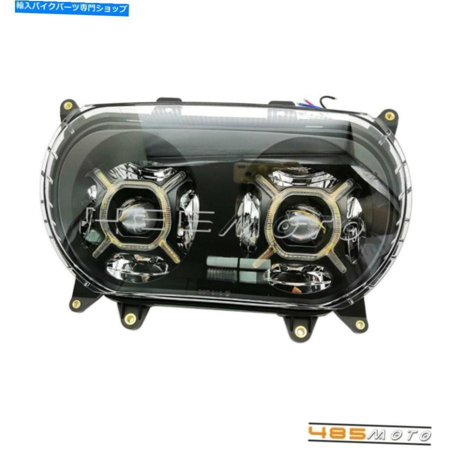 前照灯 15-20ハーレーロードグライドFLTRX超FLTRU風変わりFLTRXS前照灯映写機 For 15-20 Harley Road Glide FLTRX Ultra FLTRU Speci ライト、レンズ-自動車