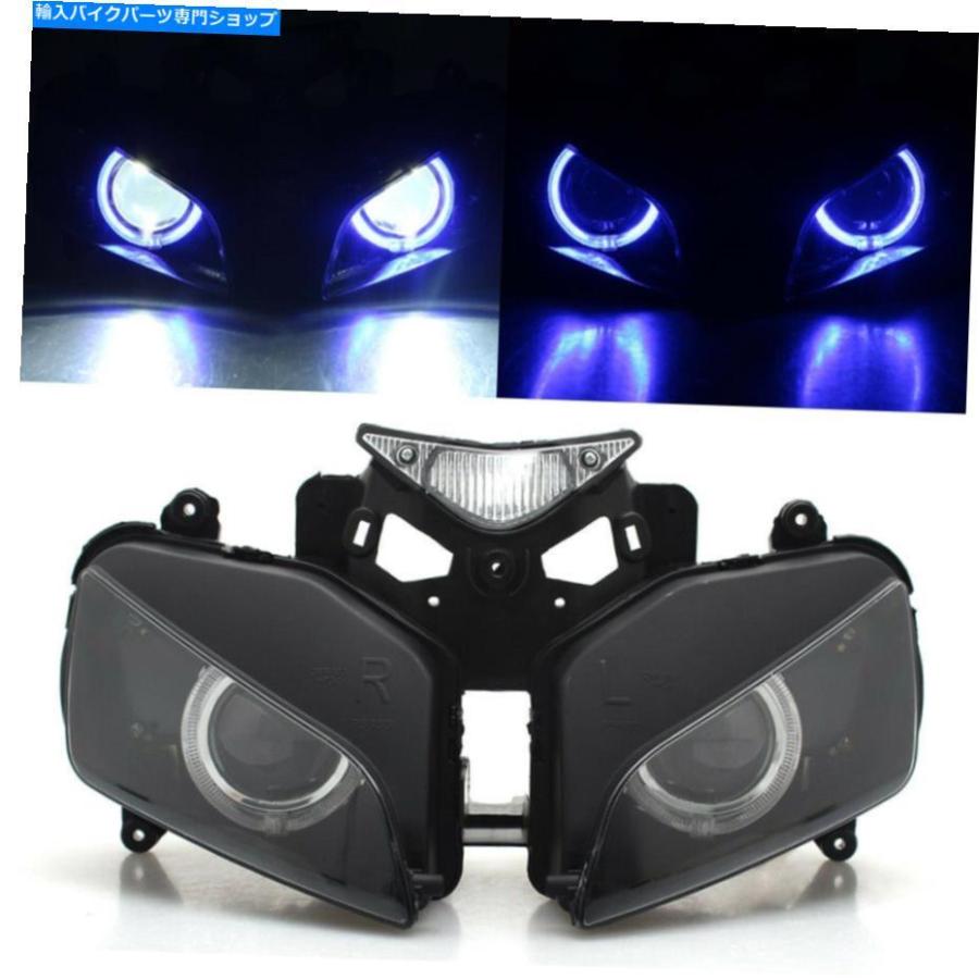ヘッドライト Honda CBR1000RR 2004-07のための組み立てHIDヘッドライトブルーエンジェルアイスプロジェクターキット Assembly HID Headlight Blue An