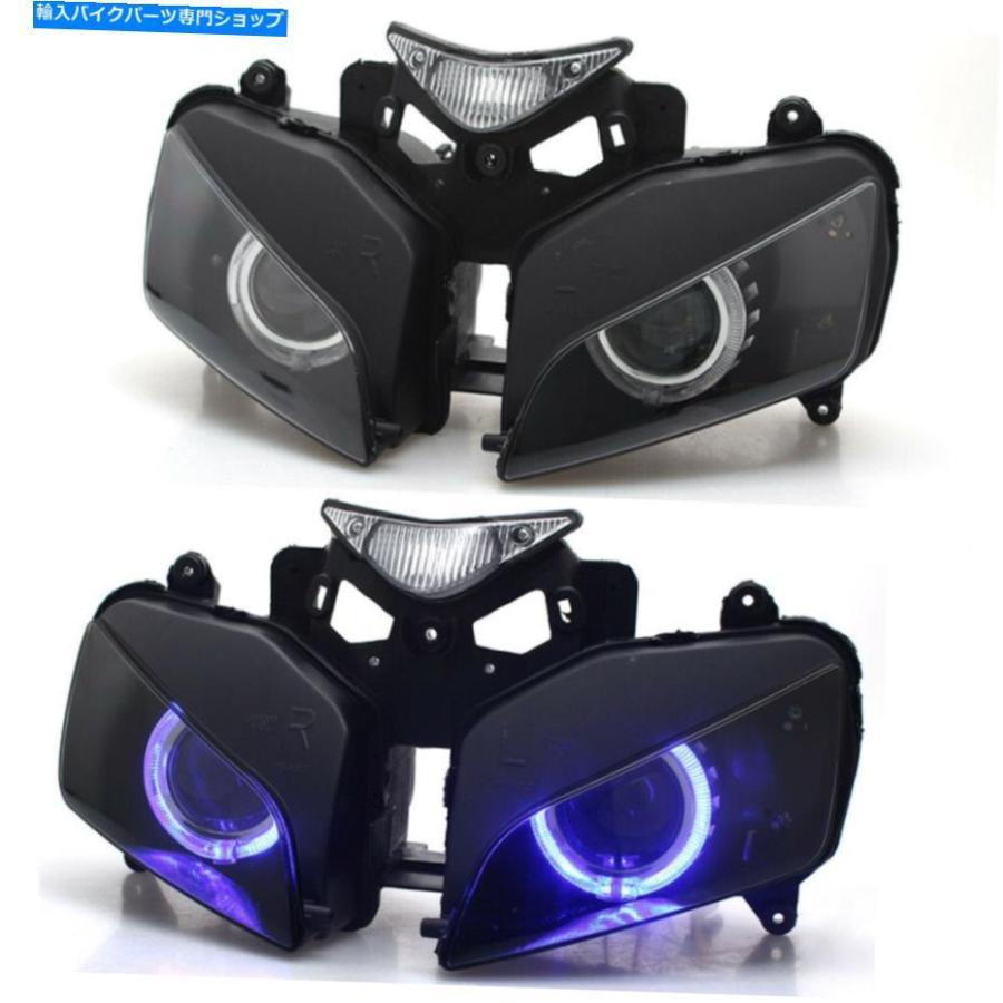 ヘッドライト Honda CBR1000RR 2004-07のための組み立てHIDヘッドライトブルーエンジェルアイスプロジェクターキット Assembly HID Headlight Blue Anの画像