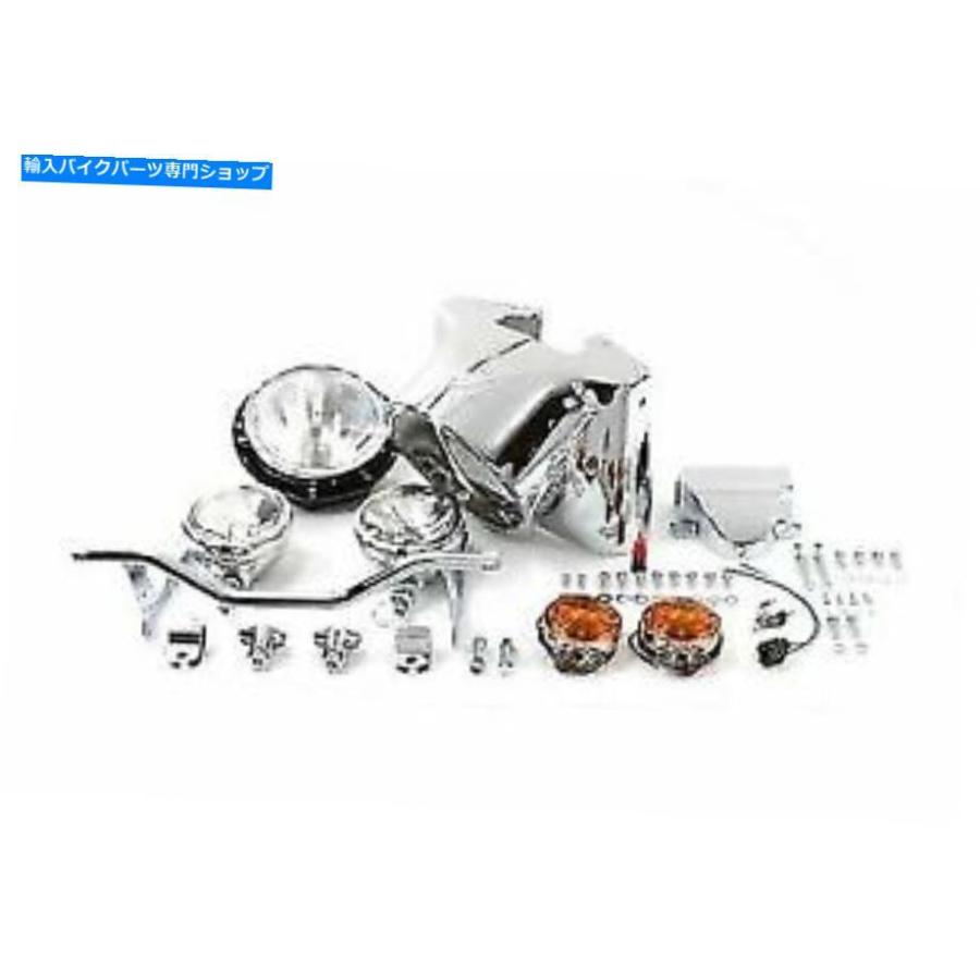 ヘッドライト 7 \"V-Twinによるハーレーダビッドソンのためのヘッドランプカウルキットクロム 7\"" Headlamp Cowl Kit Chrome for Harley Davidson by V-"