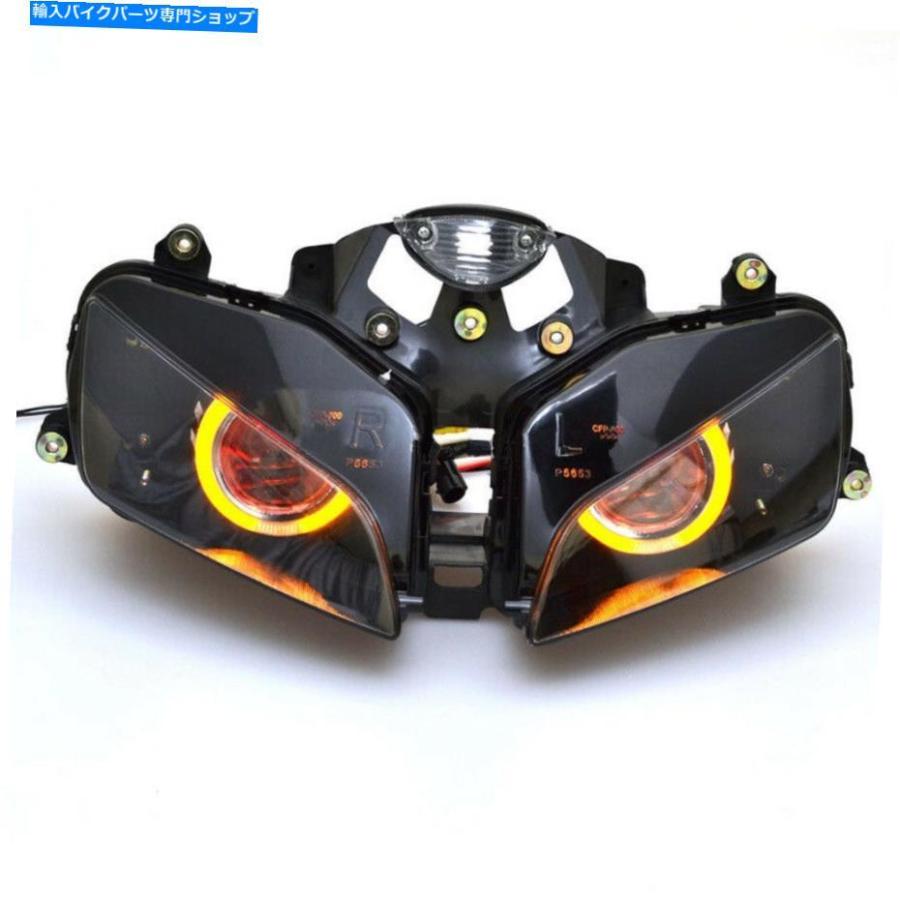 ヘッドライト HONDA CBR600RR 03-2006のためのヘッドライトHIDアセンブリプロジェクターの琥珀色の赤の悪 Headlight HID Assembly Projector Amber Anの画像