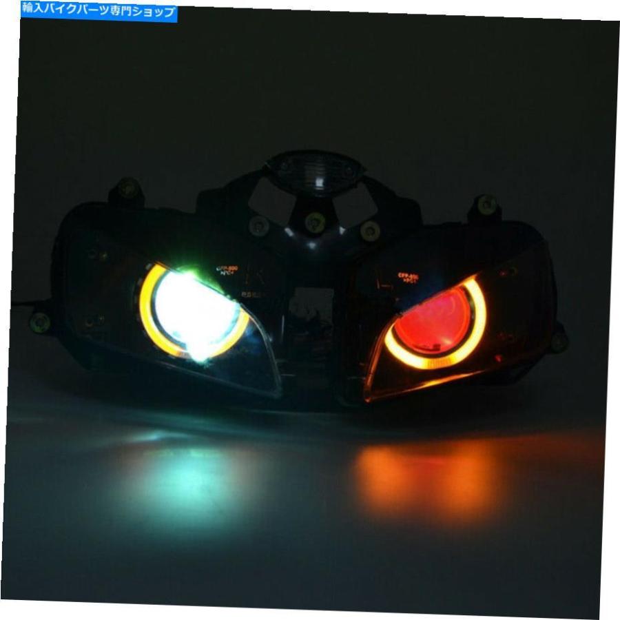 ヘッドライト HONDA CBR600RR 03-2006のためのヘッドライトHIDアセンブリプロジェクターの琥珀色の赤の悪 Headlight HID Assembly Projector Amber Anの画像