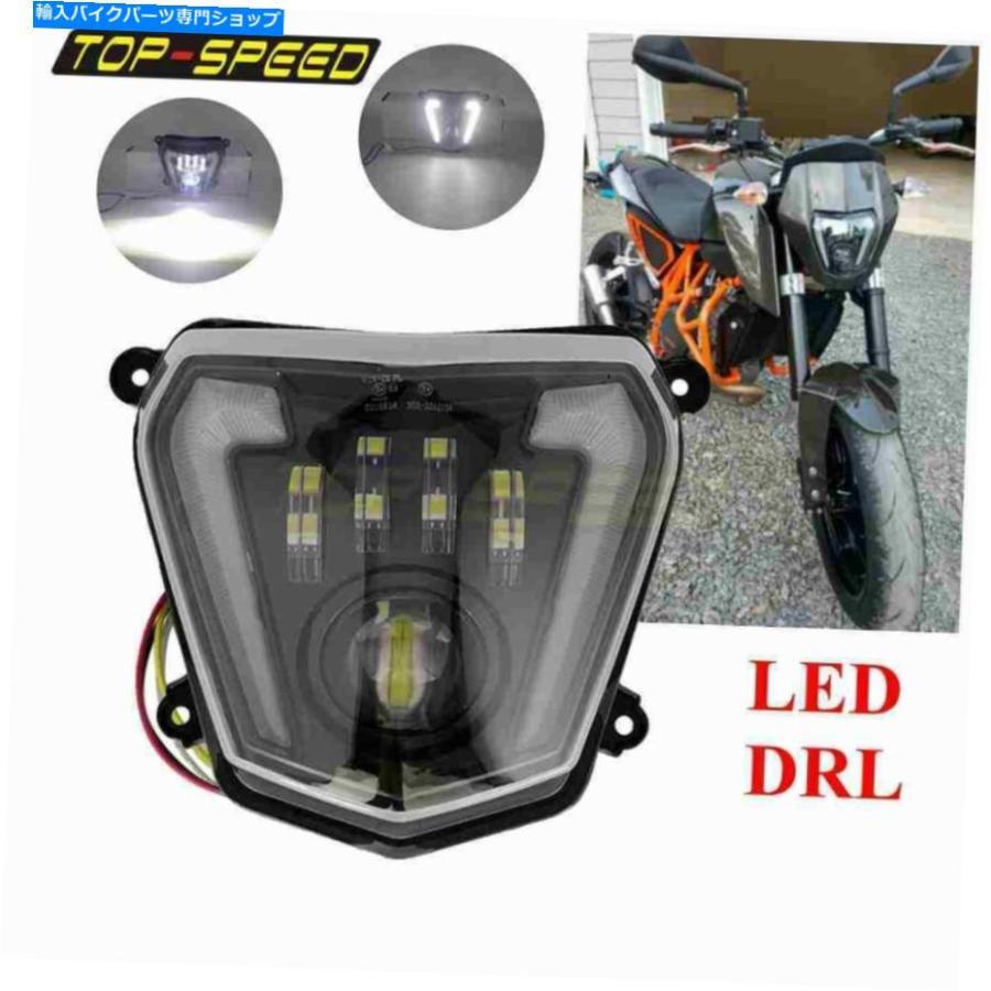 ヘッドライト 12V LEDヘッドライトアセンブリヘッドランプ690 12-19 690R 13-17 12V LED Headlight Assembly Headlamp with Angel Eyes DRL For 690 1