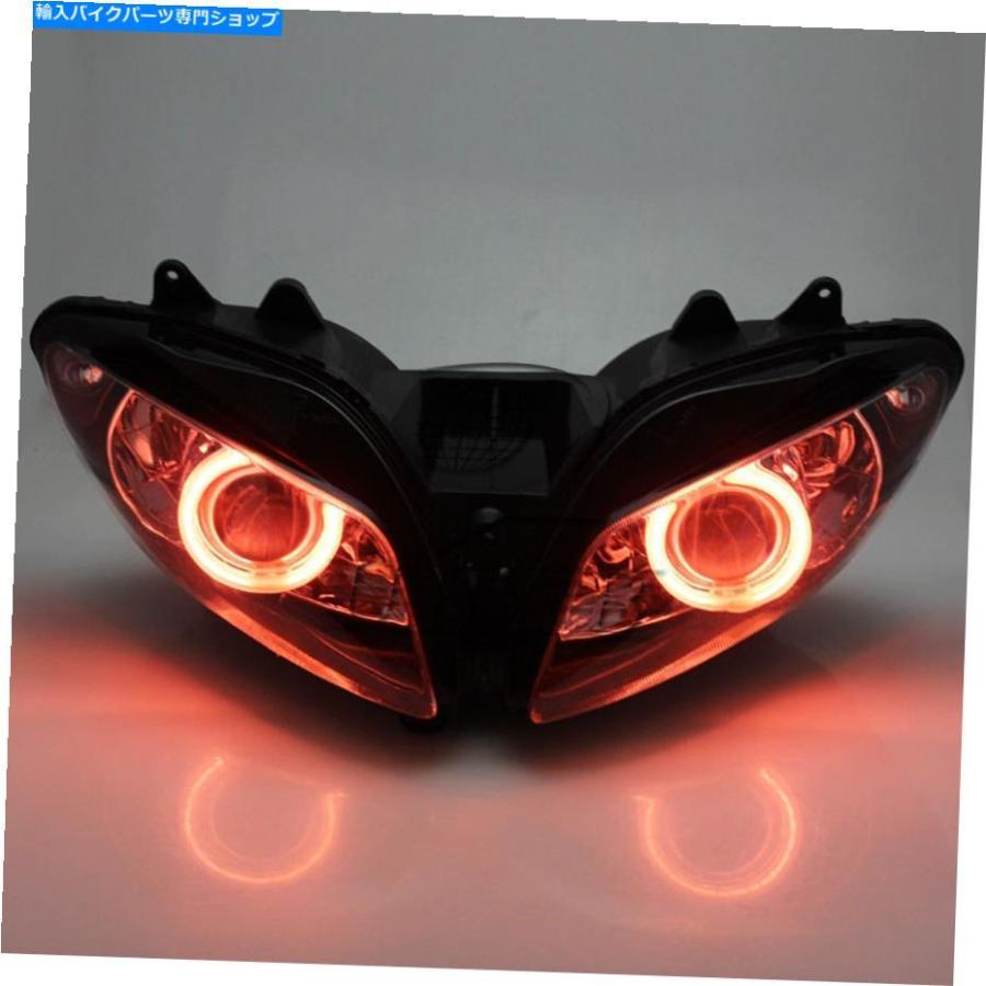 ヘッドライト ハローレッドアイアセンブリプロジェクターHIDヘッドライトYAMAHA YZF-R1 2002 2003 Halo Red Eyes Assembly Projector HID Headlight Fの画像