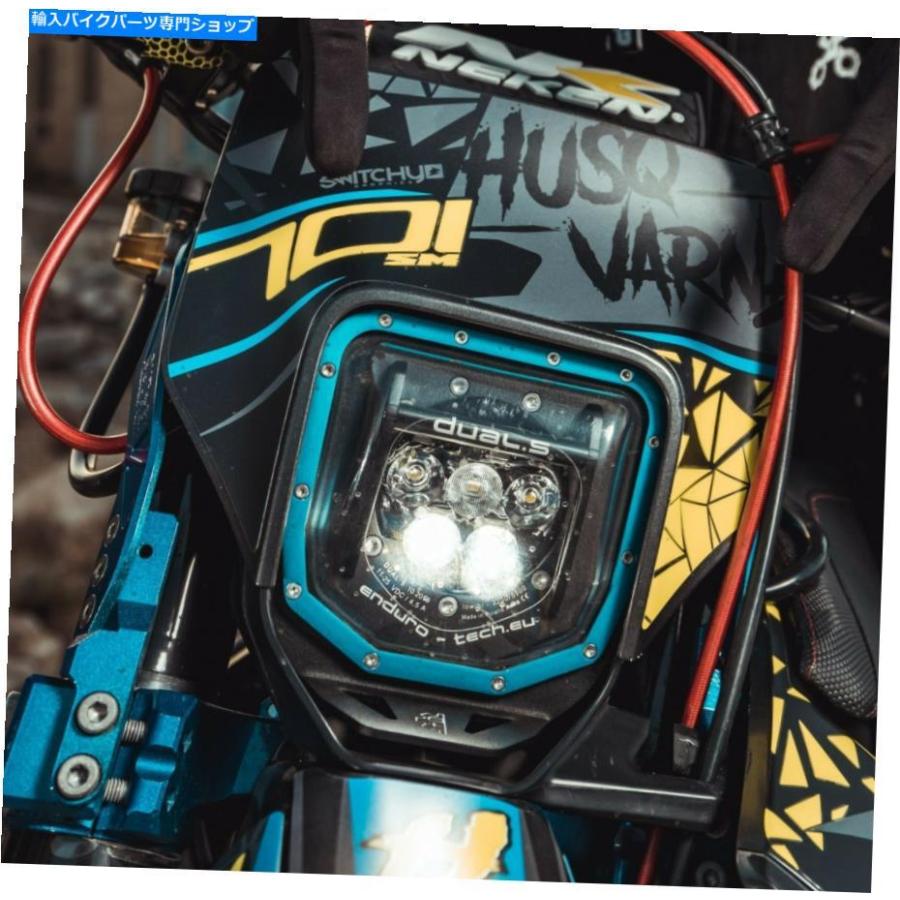 前照灯 Dual5 LED Husqvarna 701 501 300 450 250 125 Enduro Supermoto Headlight 2016-21 Dual5 LED HUSQVARNA 701 501 300 450 250 125 ENDU 車、バイク、自転車-自動車