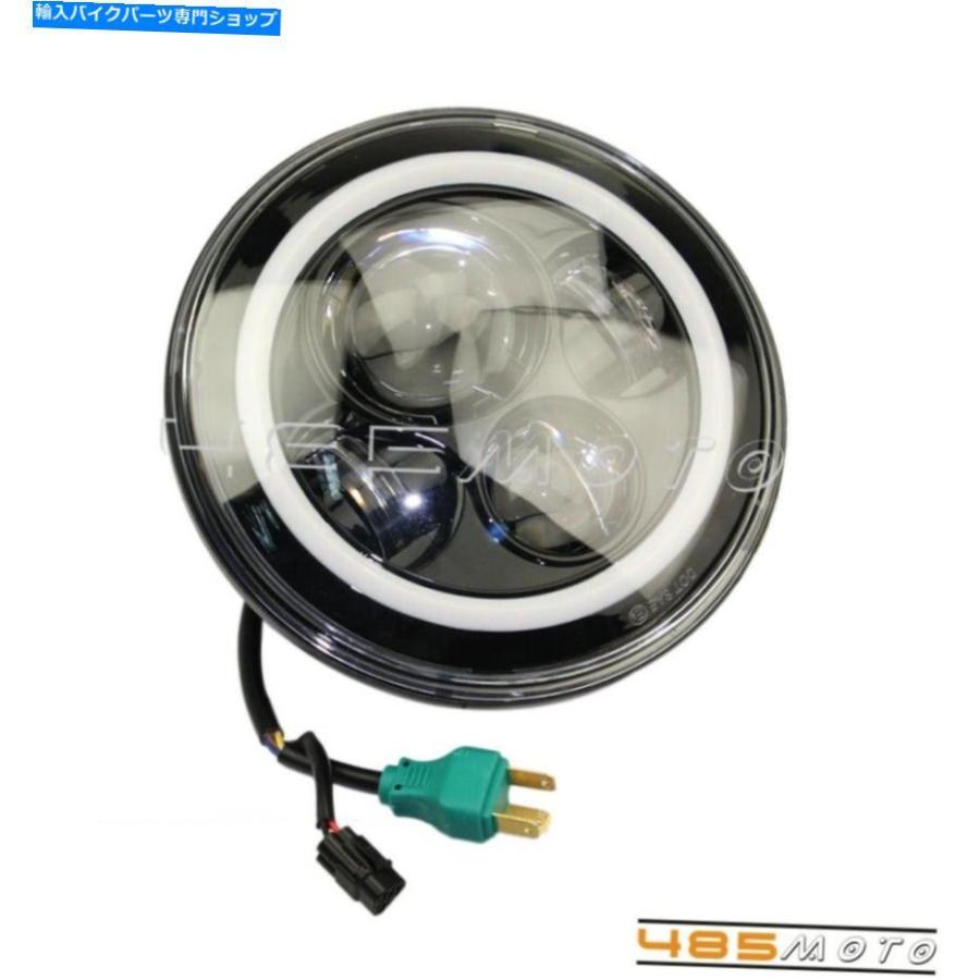 ヘッドライト 7 ledヘッドライトハイ/ LO + 2ピース4.5ハーリーツーリンググライドのための60Wフォグライト 7 in LED Headlight Hi/Lo + 2Pcs 4.5 in_2