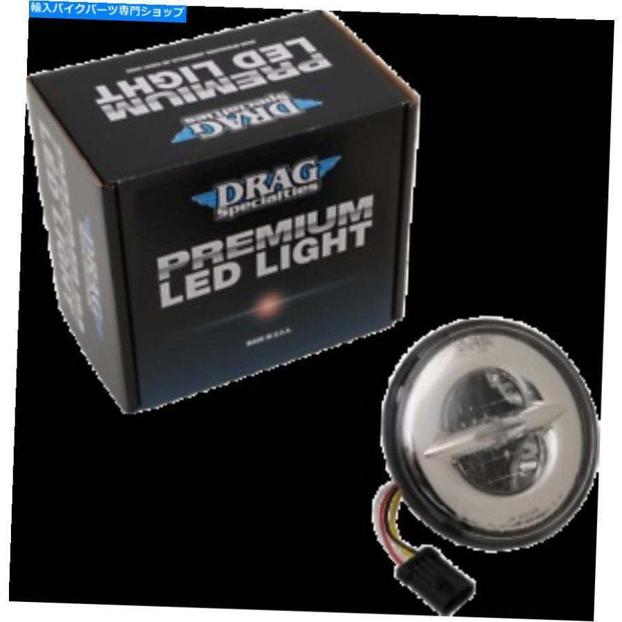 ヘッドライト ドラッグスペシャリ、2001-1790プレミアム7 \"リフレクタースタイルLEDヘッドランプクローム Drag Specialties 2001-1790 Premium 7\" Ref