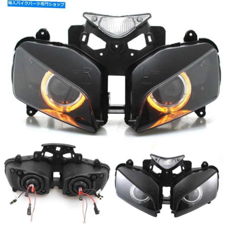 ヘッドライト ホンダCBR1000RR 04-07のための完全プロジェクターのヘッドライトアセンブリHID琥珀色の天使の目 Fully Projector Headlight Assembly H