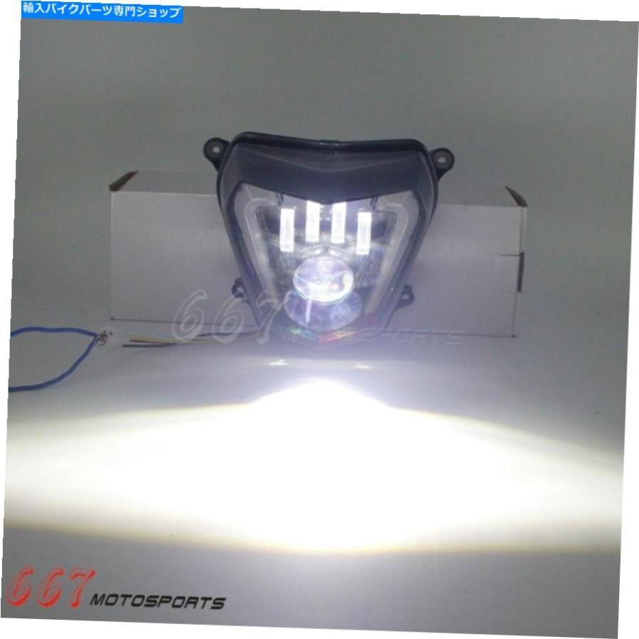 ヘッドライト LEDのヘッドライトアセンブリの日ランニングライトエンジェルアイの目のDRL for Enduro 690R 690 LED Headlight Assemblies Day Runningの画像