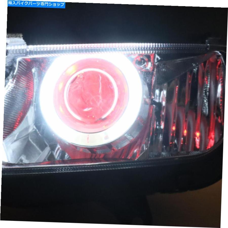 ヘッドライト FDフロントヘッドライトレッドエンジェルアイフィットホンダ2013-2018 CBR600RR F5 A004 FD Front Headlight Red Angel Eye Fit for Honの画像