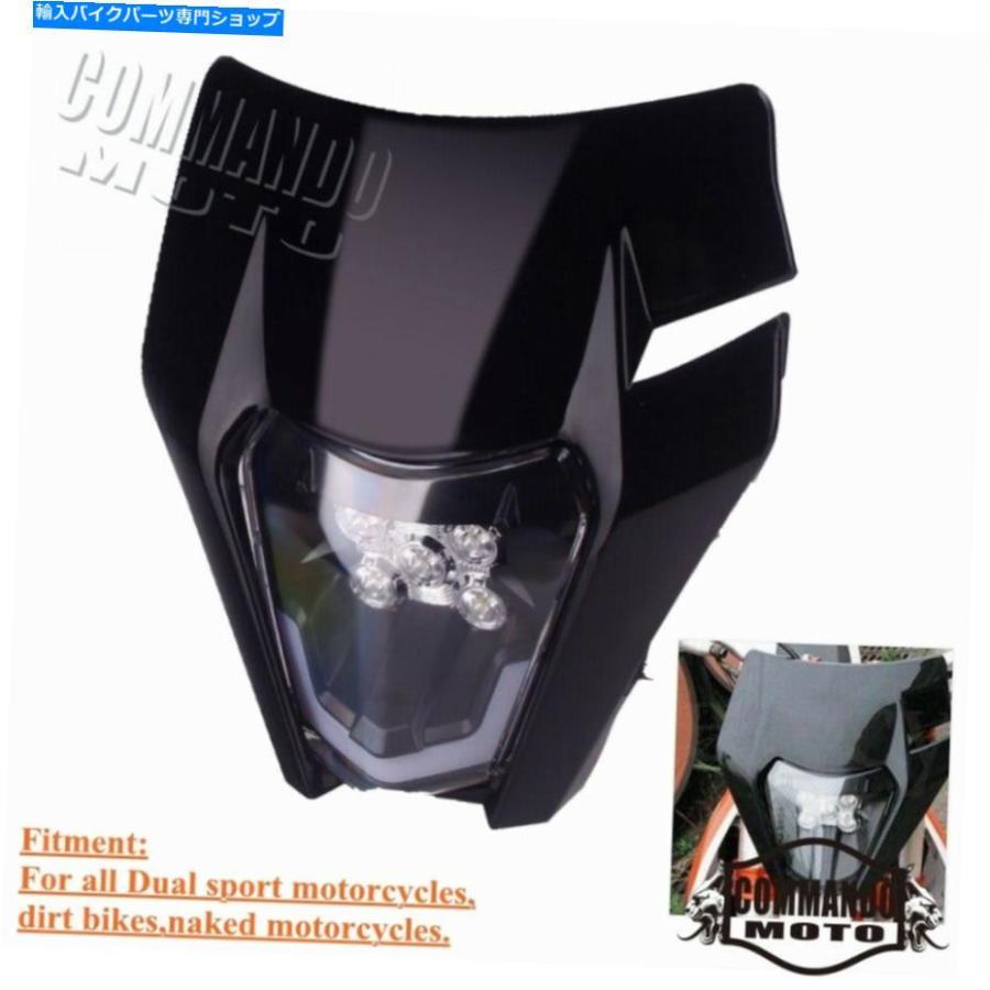 ヘッドライト SX F EXCFのためのオートバイLEDヘッドライトフェアリングの汚れの自転車のヘッドランプXCF XCW Fe Te Motorcycle LED Headlight Fairin