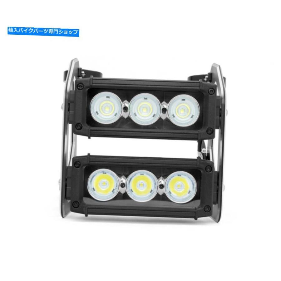 ヘッドライト 40-41mmのフォーク用のバイクのヘッドライトLEDランプの二重ライトバーデュアルスタック Motorbike Headlight LED Lamp Double Light Baの画像