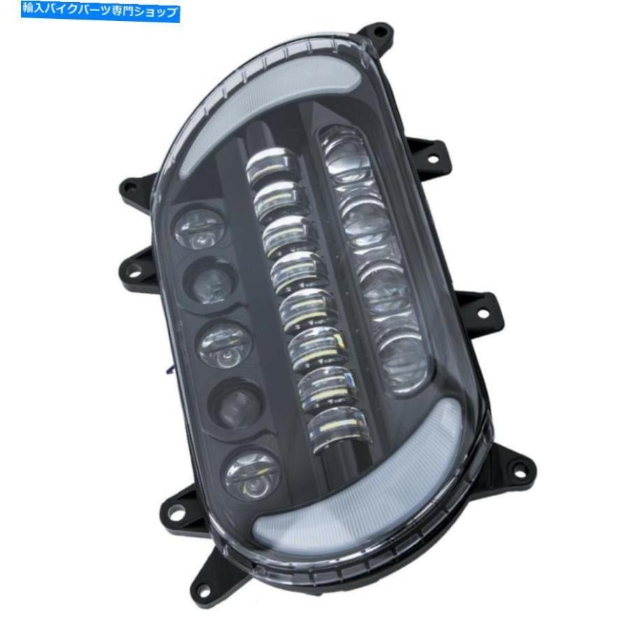 ヘッドライト フロントLEDのヘッドライトプロジェクターランニングライトはハーレーロードグライドFltrx 15-20 Front LED Headlight Projector Runninの画像