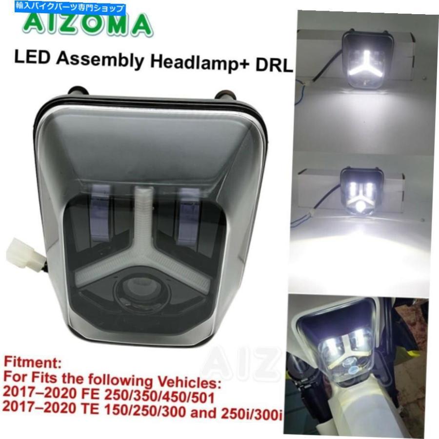 ヘッドライト FE 250 350 450 501 TE用LEDヘッドライトアセンブリヘッドランプ LED Headlight Assembly Headlamp with DRL for FE 250 350 450 501 TE