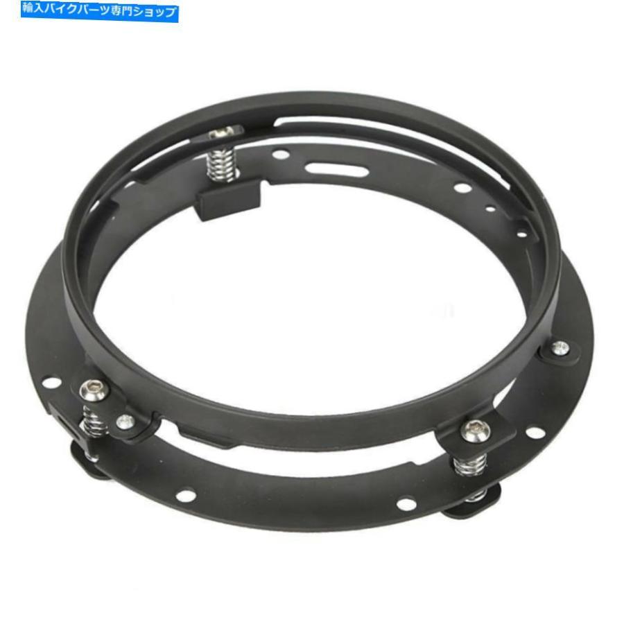 ヘッドライト イーグルライト7 \"ラウンド世代2 LEDヘッドライトとフォグライトキット＆ブラックリング* Eagle Lights 7\" Round Generation 2 LED Headの画像