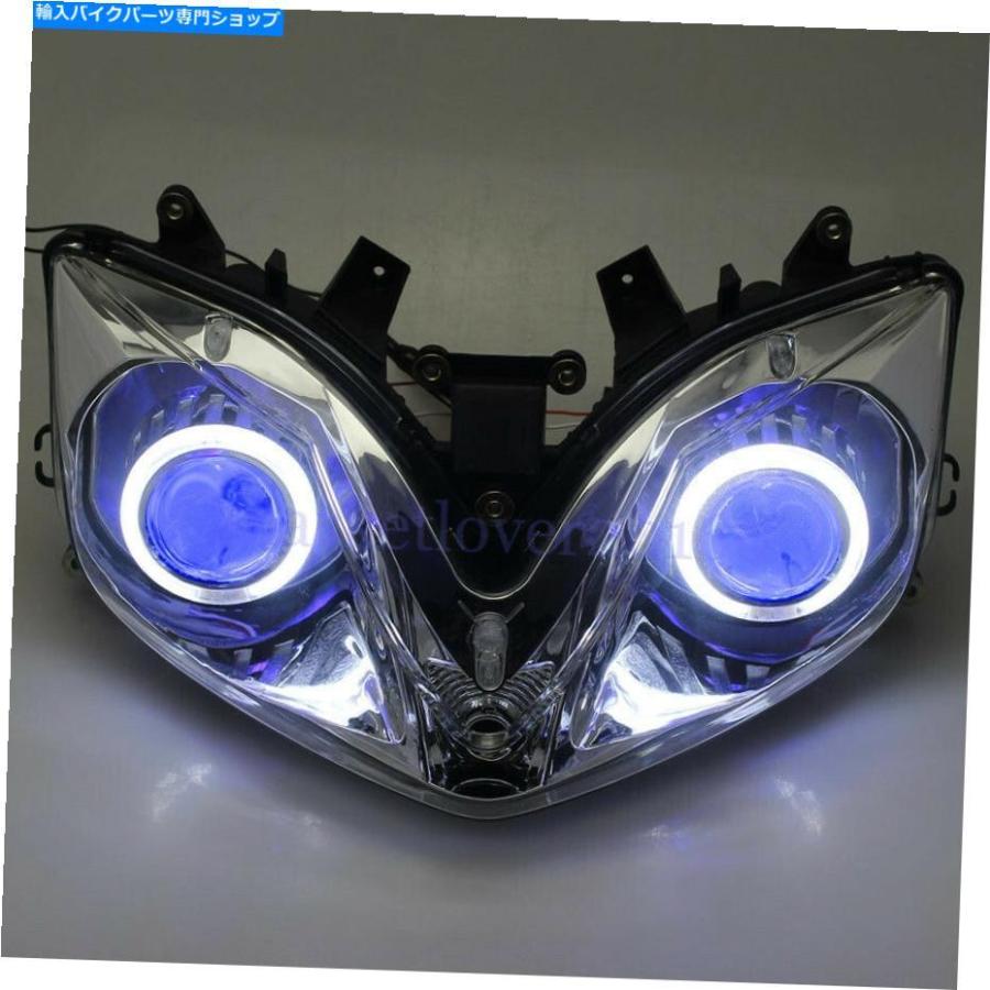 ヘッドライト ホンダCBR 600 F4i 2001-2007のための9-16Vの完全に組み立てられたヘッドライトホワイトエンジェルアイ 9-16V Fully Assembled Headlighの画像
