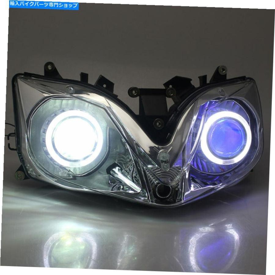 ヘッドライト ホンダCBR 600 F4i 2001-2007のための9-16Vの完全に組み立てられたヘッドライトホワイトエンジェルアイ 9-16V Fully Assembled Headlighの画像
