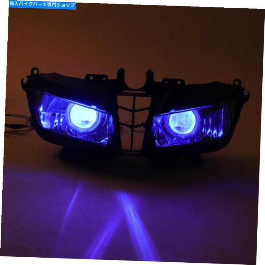 ヘッドライト MFフロントヘッドライトブルーエンジェルアイフィットホンダ2013-2018 CBR600RR F5 S004 MF Front Headlight Blue Angel Eye Fit for Hoの画像