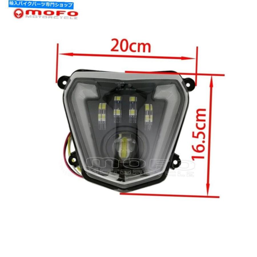 ヘッドライト オートバイLED Angel Eye Headlight DRLプロジェクター690 690R 2017 Motorcycle LED Angel Eye Headlight DRL Projector For 690 690R