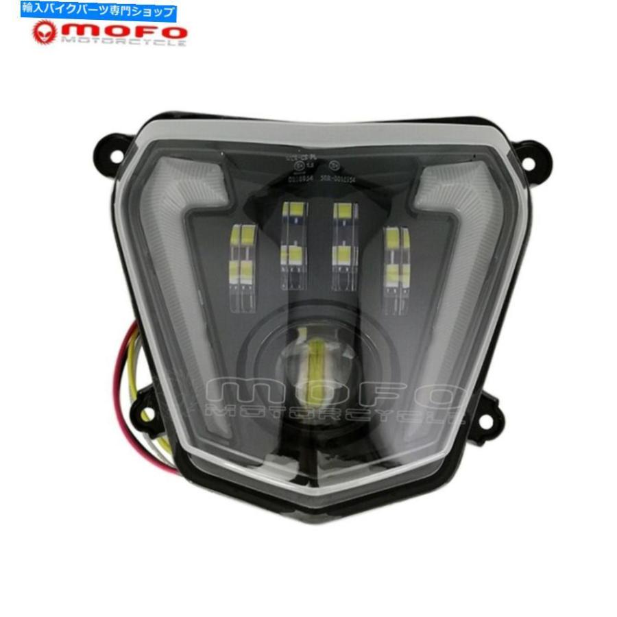 ヘッドライト オートバイLED Angel Eye Headlight DRLプロジェクター690 690R 2017 Motorcycle LED Angel Eye Headlight DRL Projector For 690 690Rの画像