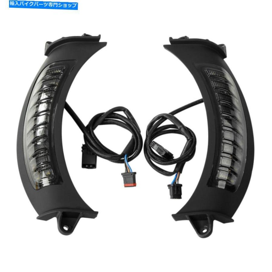 ヘッドライト フロントLEDヘッドライトアセンブリW /サイドライトフィットハーレーロードグライドFLTRX 15-19 Front LED Headlight Assembly W/ Sideの画像