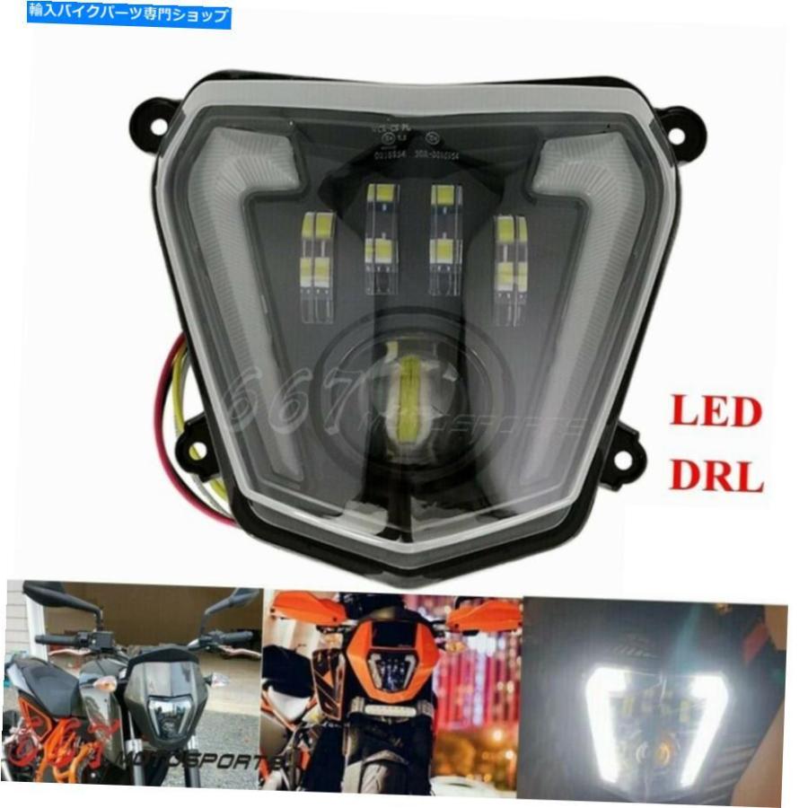ヘッドライト LED DRLヘッドライトアセンブリの日走行ライトキット690 2012-2019 690R LED DRL Headlight Assembly Day Running Light Kit For 690 20