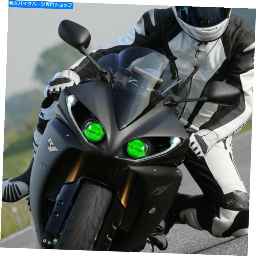 ヘッドライト ヤマハYZF R1 2012-2014 Green. KT LED Headlight for