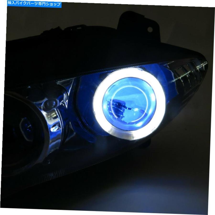 ヘッドライト MFフロントヘッドライトブルーエンジェルアイフィットヤマハ2004-2006 YZF R1 D013 MF Front Headlight Blue Angel Eye Fit for Yamahaの画像