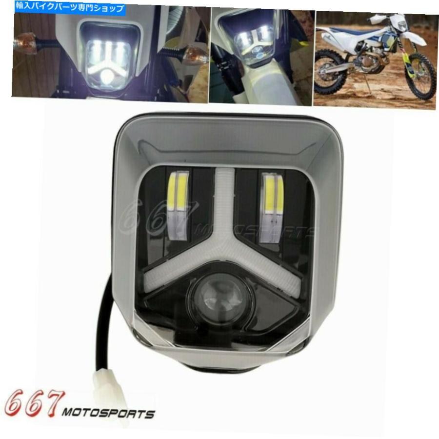 ヘッドライト FE 250 350 450 501 2017-2020のための汚れ自転車LEDヘッドライトヘッドランプDRL Dirt Bike LED Headlight Head Lamp DRL For FE 250 3