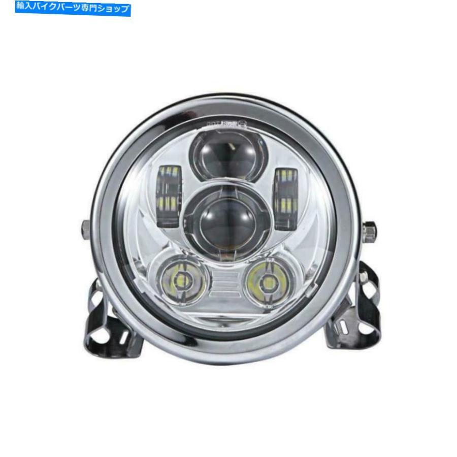 ヘッドライト 5.75 \"ユニバーサルLEDオートバイヘッドライトターン信号駆動のライトバーを渡す 5.75\" Universal LED Motorcycle Headlight Turn Signaの画像