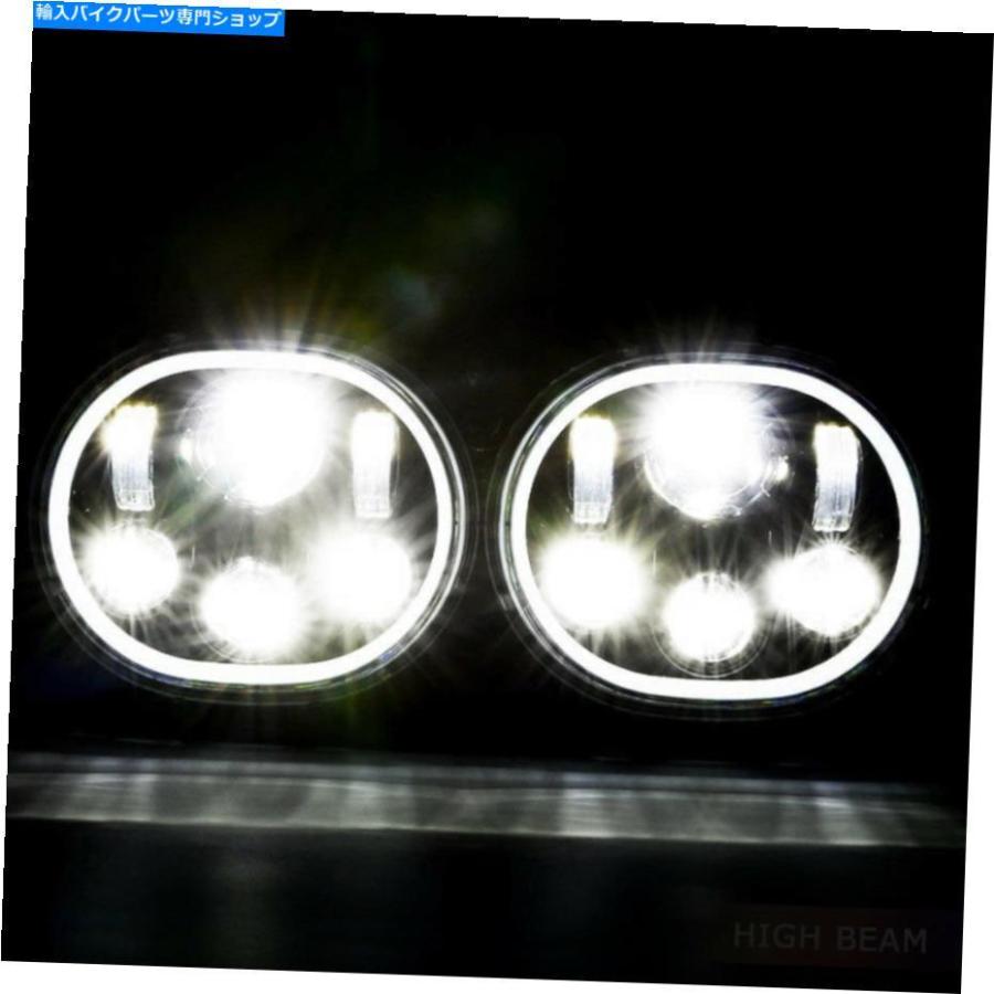 ヘッドライト イーグルライトハローロードグライドLEDブラックヘッドライト変換キットハーリー Eagle Lights Halo Road Glide LED Black Headlight Coの画像