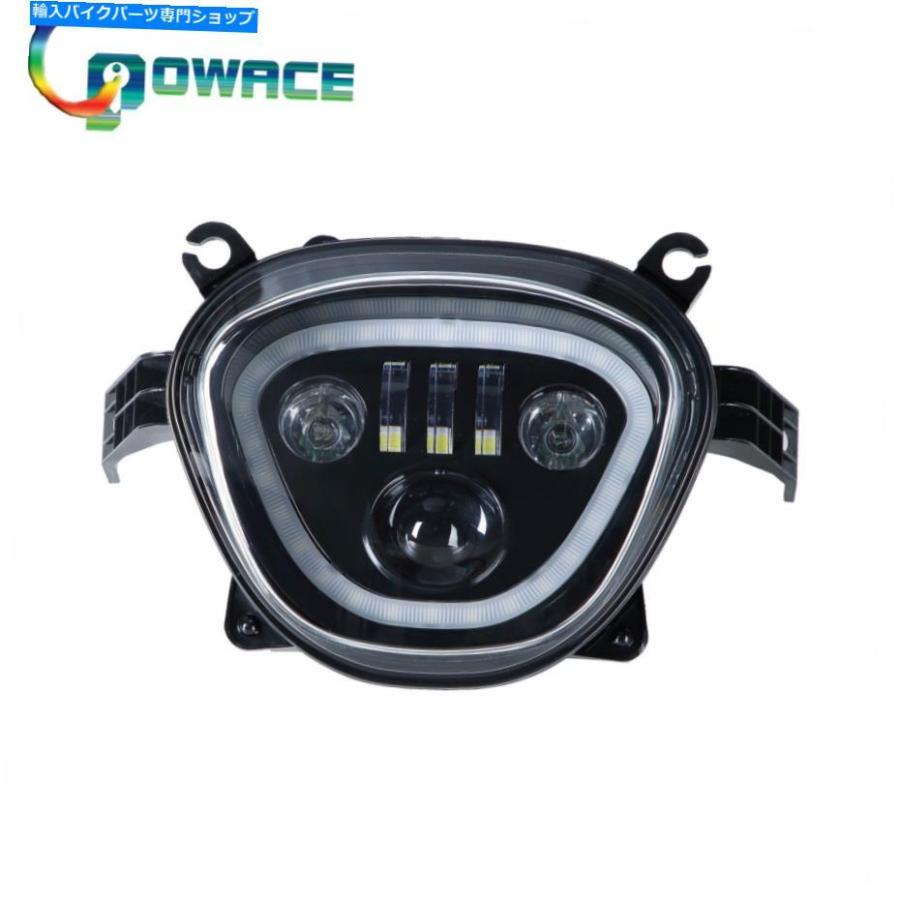 ヘッドライト M109R LEDヘッドライトエンジェルアイアセンブリFitスズキM109Rアクセサリー（アメリカ船） For M109R LED Headlight Angel Eye Assembl