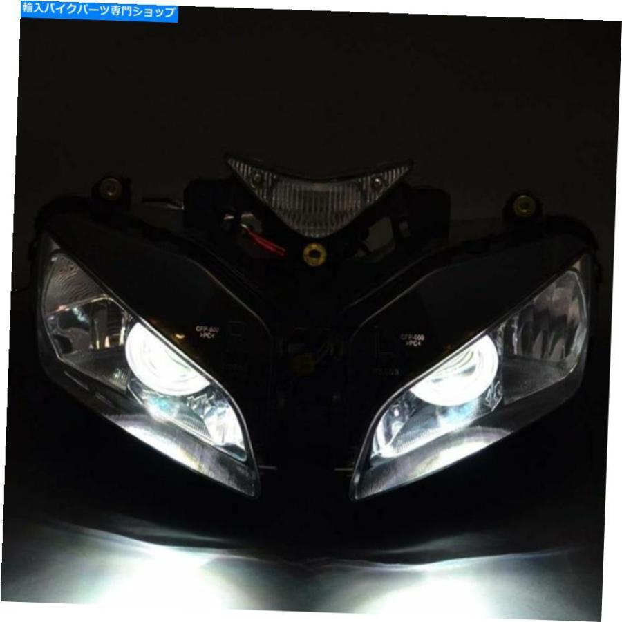 ヘッドライト ヘッドライトアセンブリHalo Ring Angel Eye HIDプロジェクター+ホンダCBR1000RR用バラスト Headlight Assembly Halo Ring Angel Eye HI_2