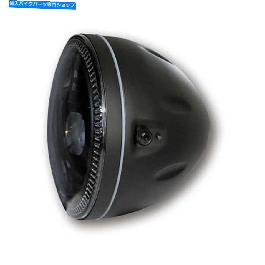 ヘッドライト Headlight LEDアトランタSM、E-CertifiedのHarley-Davidsonのためのブラック Headlight LED Atlanta Sm, 5 3/4 \" Black For Harley-Daviの画像