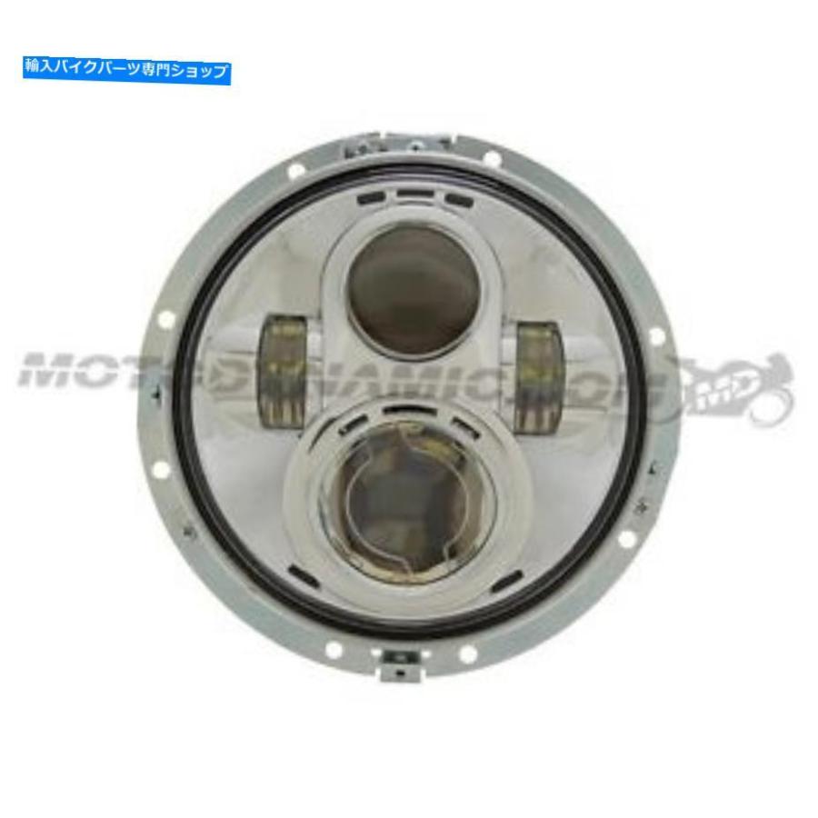 ヘッドライト 7 \"HDハーリーダビッドソンFLHツーリングロードキングのためのHeadlamp Headlight Chrome 7\" LED Headlamp Headlight Chrome for HD Har