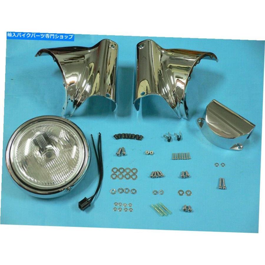 ヘッドライト Chrome Headlamp Cowl Kit、Harley-Davidsonオートバイモデルフィット Chrome Headlamp Cowl Kit,fits Harley-Davidson motorcycle mode