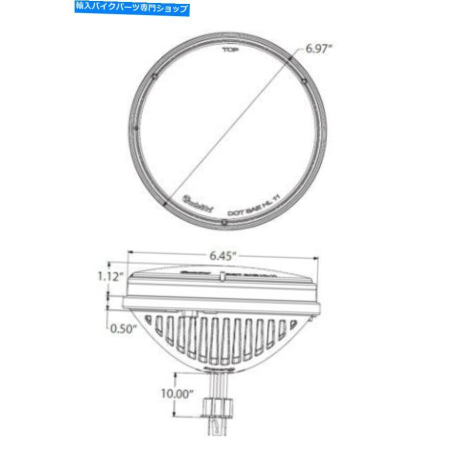 ヘッドライト 剛体7 \"ラウンドLEDヘッドライト55002 Rigid 7\" ROUND LED HEADLIGHT 55002の画像