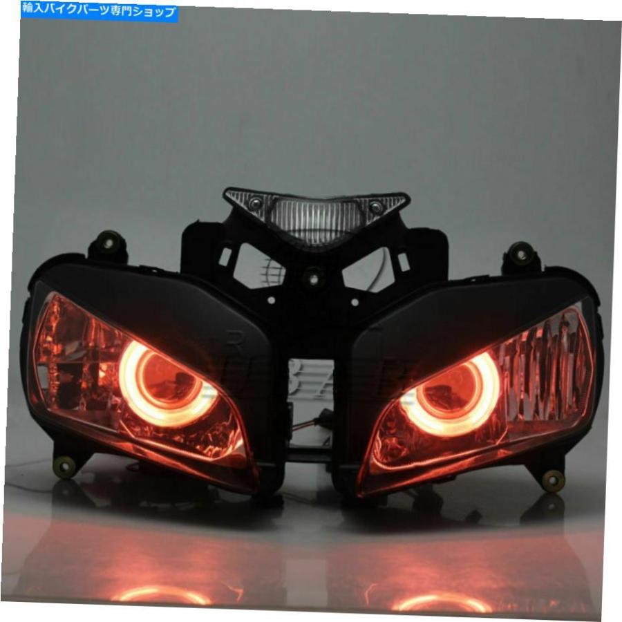 ヘッドライト エンジェルアイハイドプロジェクターデモンアイヘッドライトアセンブリ04-07ホンダCBR1000RR Angel Eye HID Projector Demon Eye Headliの画像
