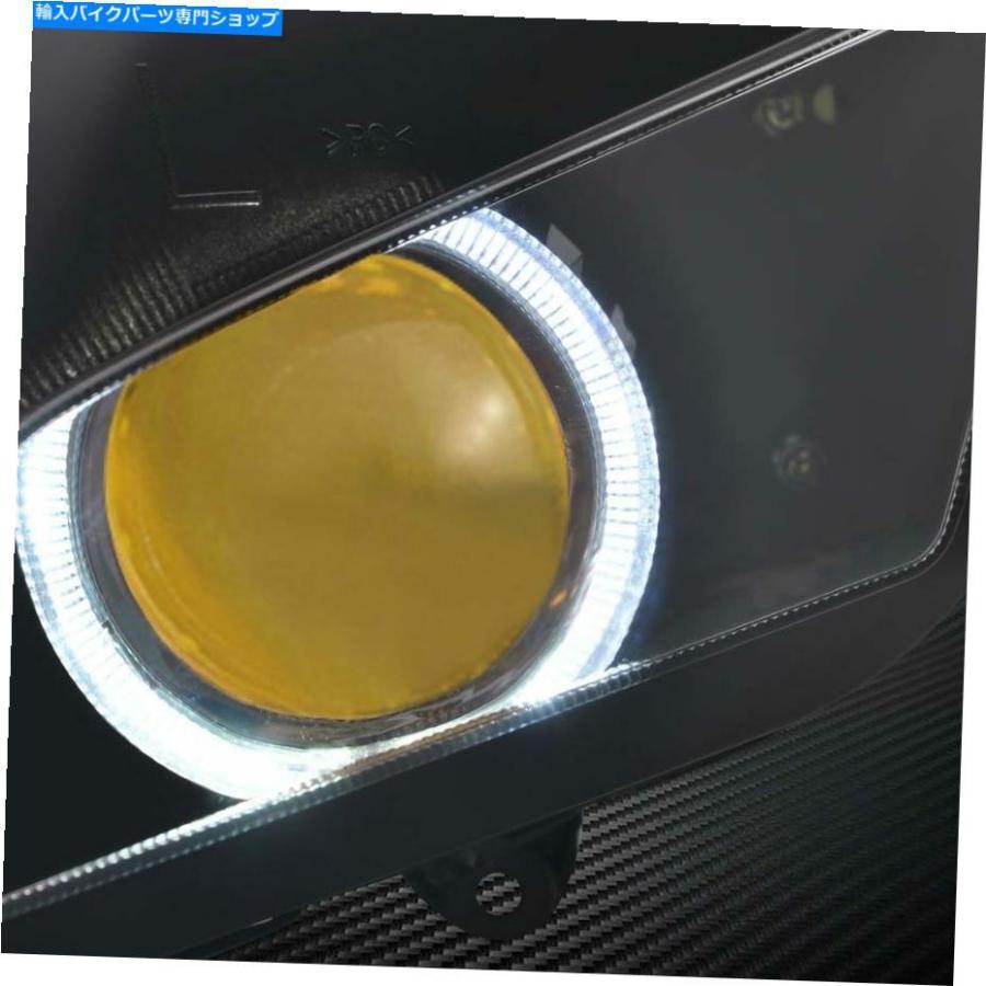 ヘッドライト ホンダCBR600RR 07-12のための完全ヘッドライトアセンブリ白い天使の黄色の悪魔の目 Fully Headlight Assembly White Angel Yellow Demoの画像