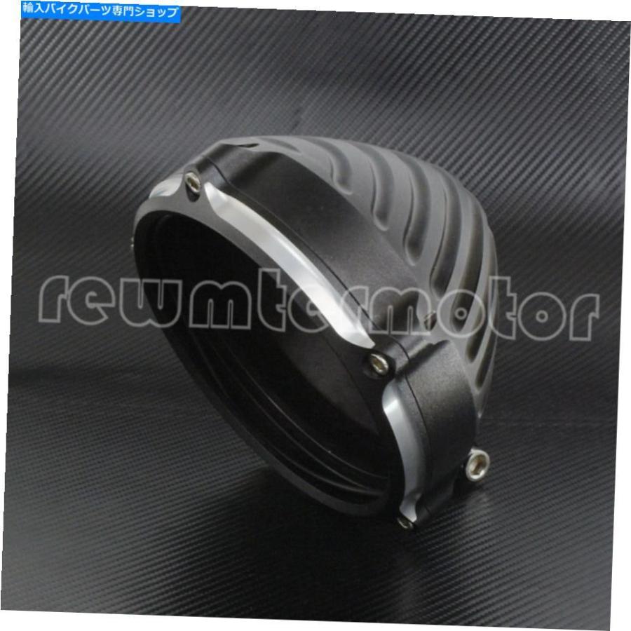 ヘッドライト 5.75 ''底実装構成付きヘッドライトカバーハーレーのためのオートバイフィット 5.75'' Headlight Cover With Bottom Mount Configuratio