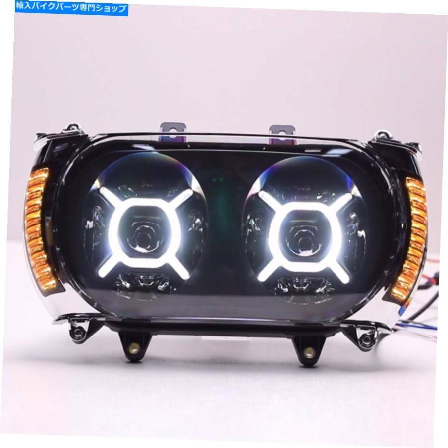ヘッドライト Harley Touring Road Glide 15-19のためのLEDのヘッドライトサイドマーカーターンシグナルフィット LED Headlight Side Marker Turn Sigの画像